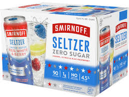 Order Smirnoff Seltzer Zero Sugar Red, White And Berry 12 Pack 12 oz. Cans food online from G & G Liquors store, Lawndale on bringmethat.com