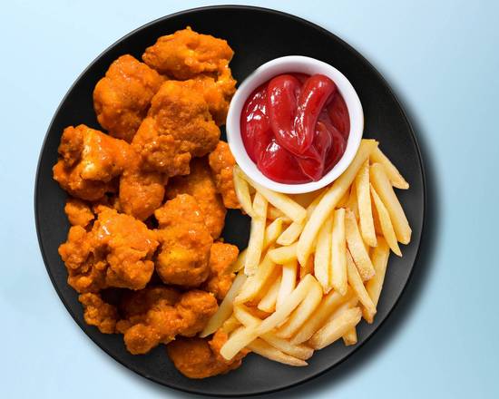 Order Boneless Hot Wings with French Fries food online from Falafel Fix store, Wilkes-Barre on bringmethat.com