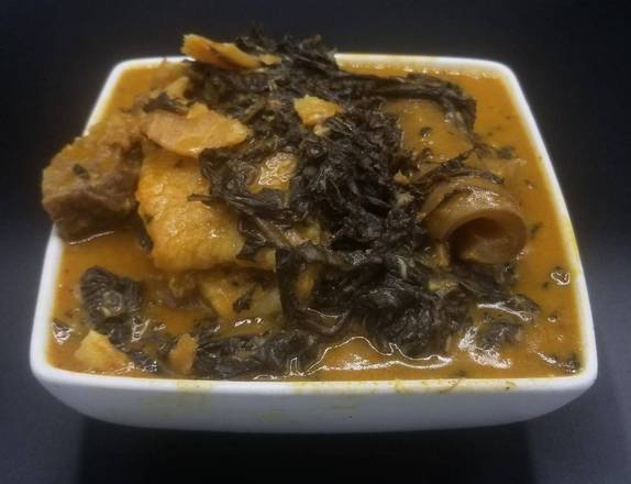 Order Bitter Leaf Soup Special food online from Trices Cafe and Lounge store, Leon Valley on bringmethat.com
