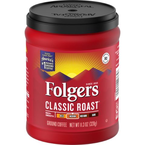 Order Folgers Classic Roast Coffee 11.3oz food online from 7-Eleven store, Chicago on bringmethat.com