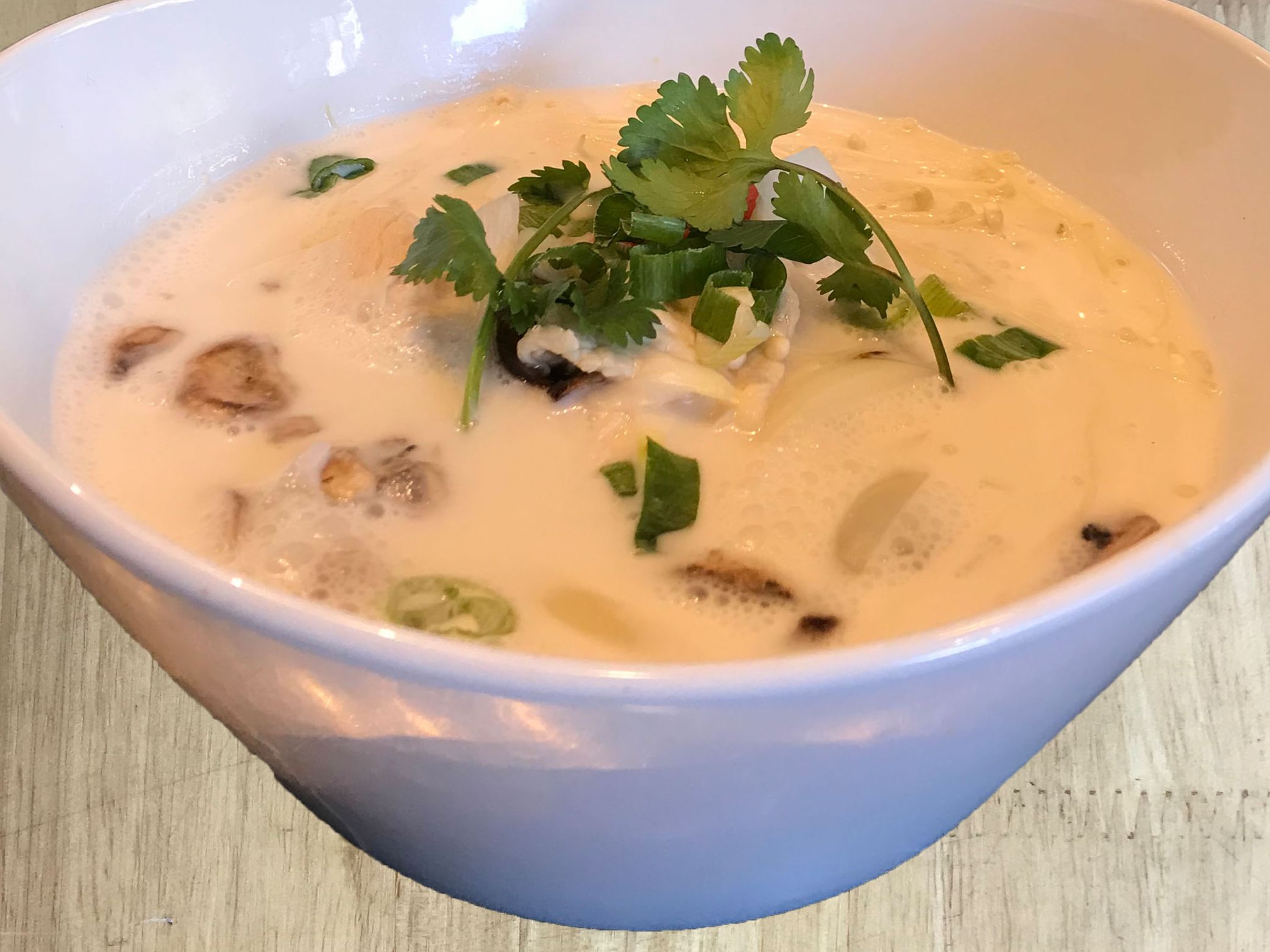 Order Tom Kha Noodle Soup food online from Ping Yang Thai Grill & Dessert store, San Francisco on bringmethat.com