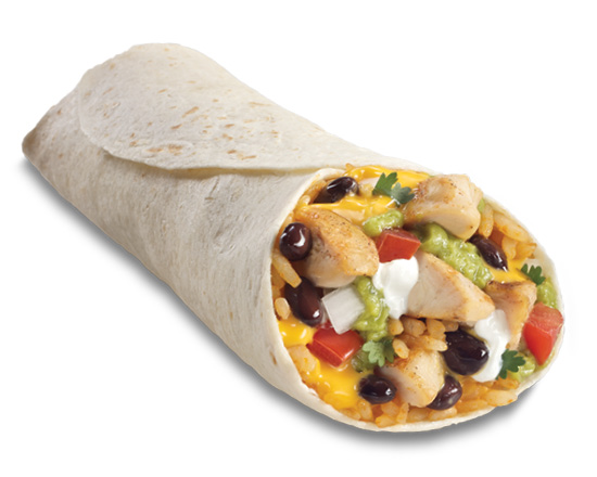 Order Chicken and Black Bean Burrito food online from Taco Time store, Salt Lake City on bringmethat.com