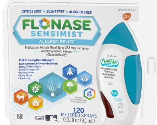 Order Flonase Sensimist Allergy Relief Nasal Spray .31 oz food online from McLean Ave Pharmacy store, Yonkers on bringmethat.com