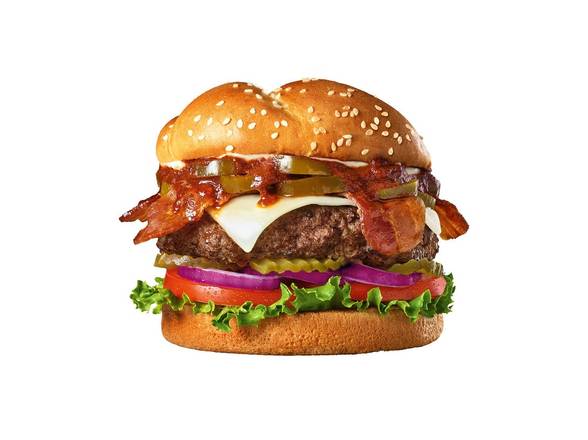 Order Feel the Burn Burger food online from The Burger Den store, Lehi on bringmethat.com