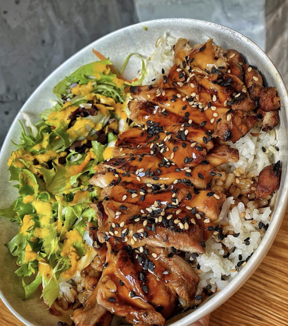 Order Chicken Thigh Plate food online from Glaze teriyaki grill store, New York on bringmethat.com