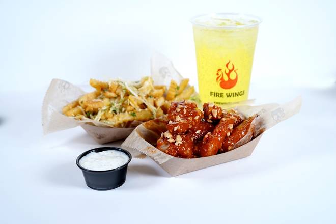 Order 6 PC COMBO food online from Fire Wings store, Oakland on bringmethat.com