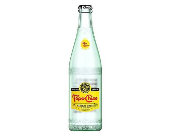 Order Topo Chico Mineral Water, 15.5oz sparkling water  food online from Tenderloin Liquor store, San Francisco on bringmethat.com