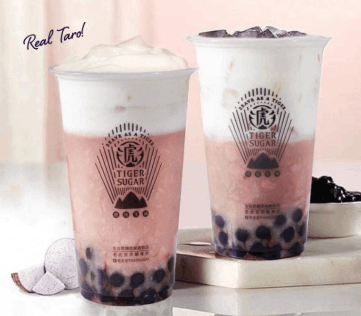 Order BS Boba and Taro with Cream Mousse food online from Tiger Sugar store, Ellicott City on bringmethat.com