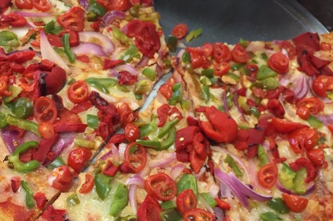 Order Veggie Pizza food online from Italian Affair store, Bellerose on bringmethat.com