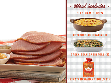Order By-the-Slice Suppers - 1 lb. Ham food online from Honeybaked Ham store, Youngstown on bringmethat.com