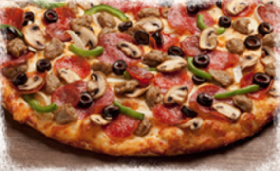 Order King Arthur's Supreme Pizza® food online from Round Table Pizza store, Huntington Beach on bringmethat.com