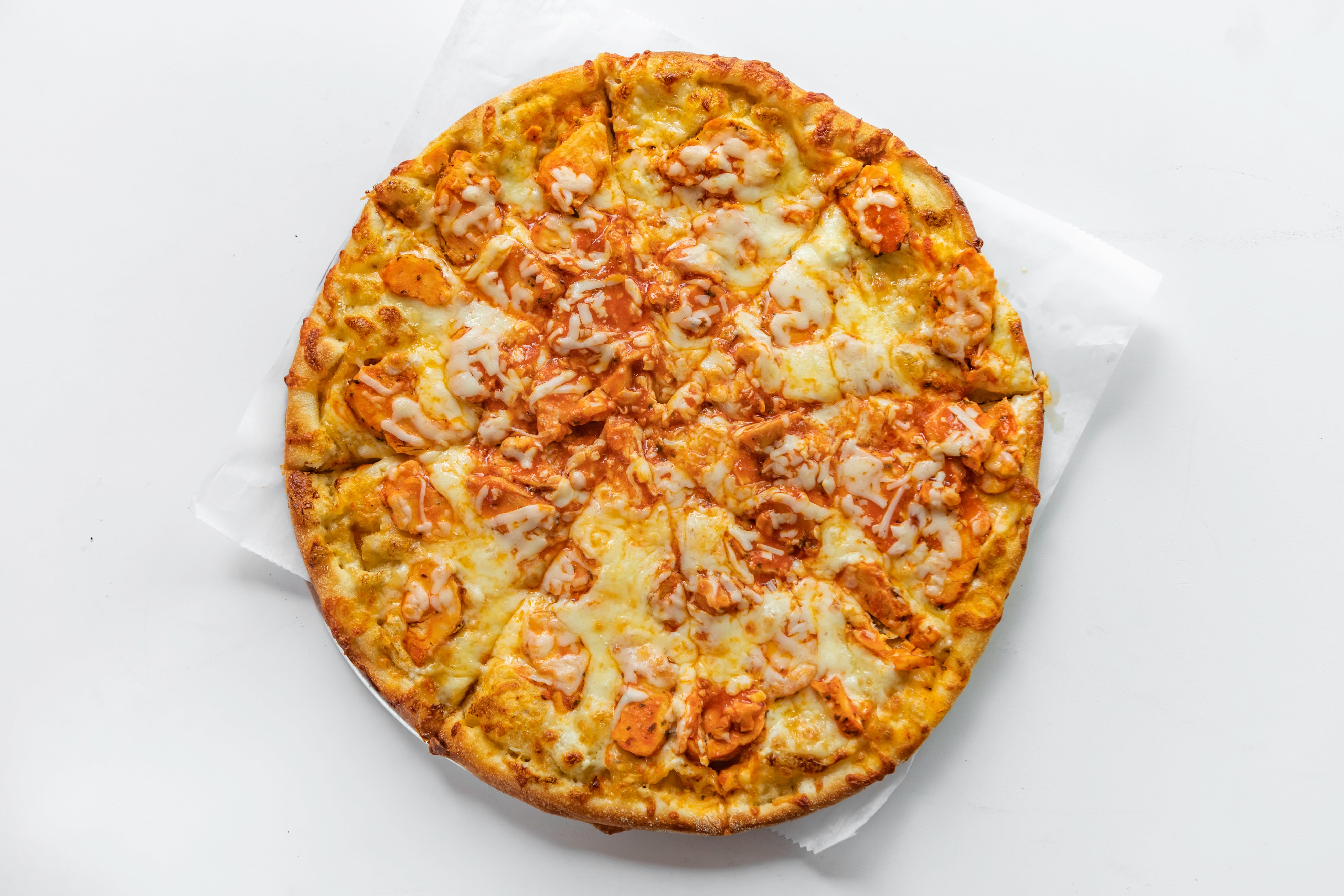 Order Buffalo Chicken Pizza - Small 12" (8 Slices) food online from Boston Bay Pizza 2 store, Westfield on bringmethat.com