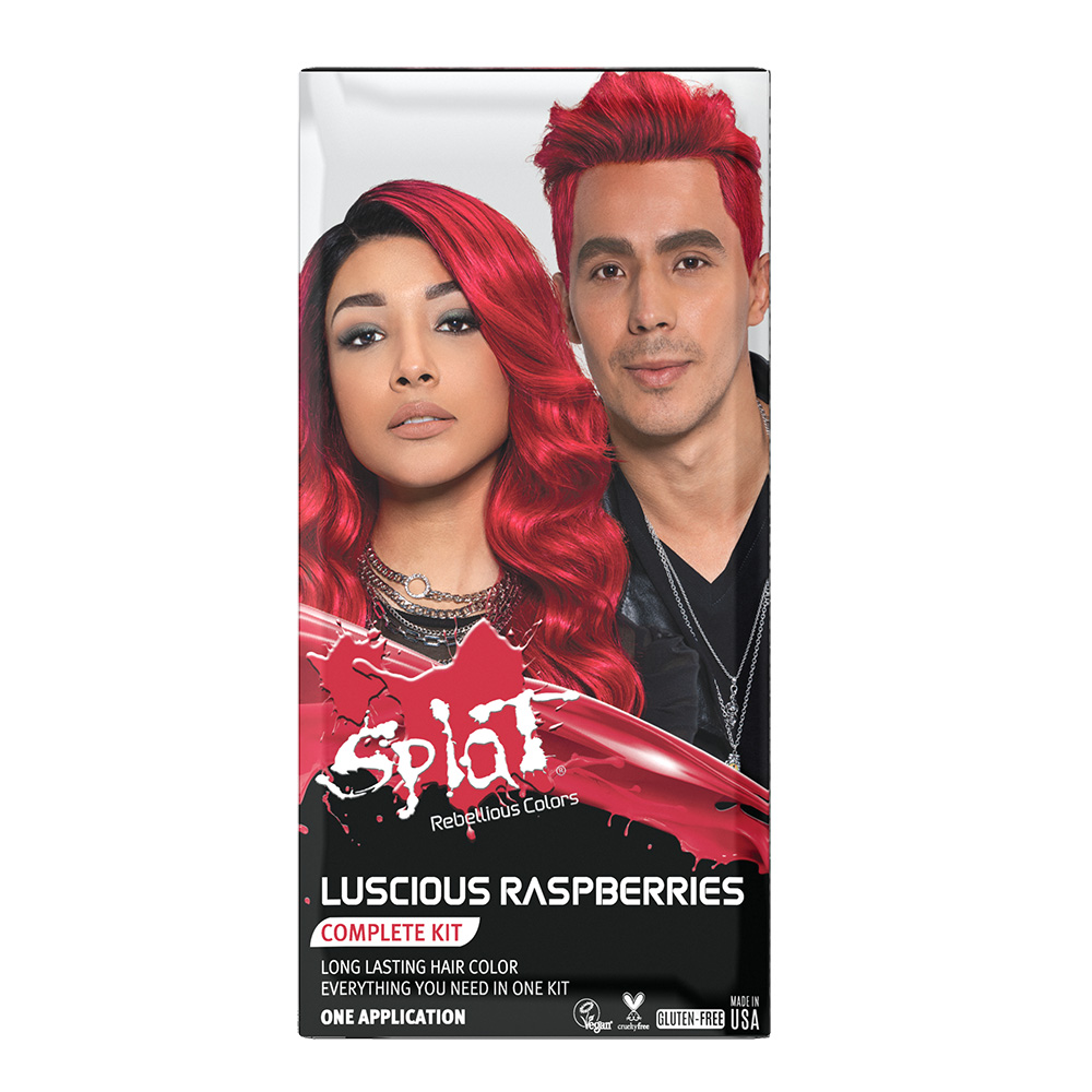 Order Splat Complete Kit with Bleach and Semi Permanent Hair Color, Luscious Raspberries food online from Rite Aid store, Williamsville on bringmethat.com