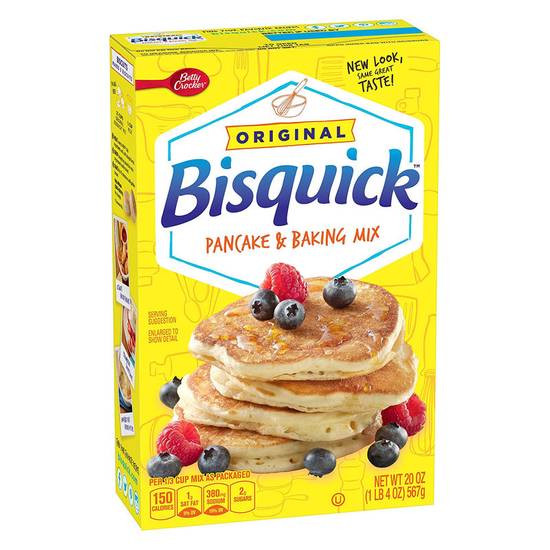 Order Bisquick Origianl Pancake & Baking Mix 20oz food online from Everyday Needs by Gopuff store, Clovis on bringmethat.com