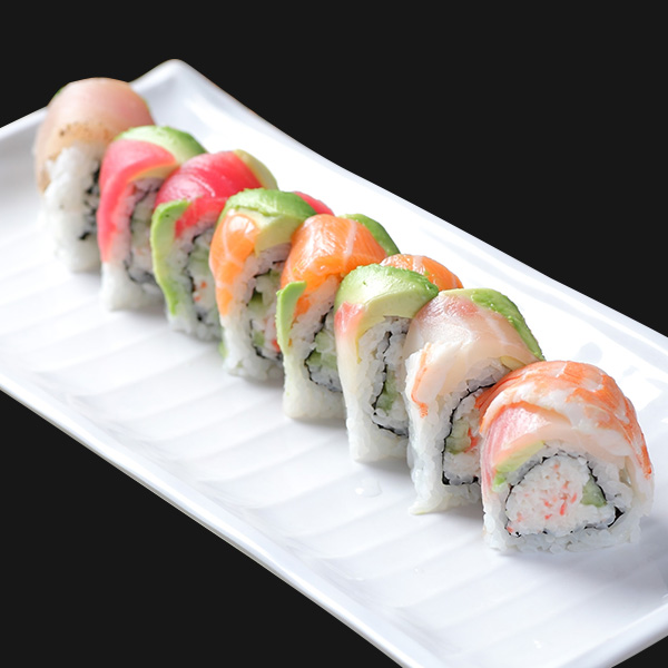 Order Rainbow Roll food online from Ichiban Sushi & Bar store, Canyon Country on bringmethat.com