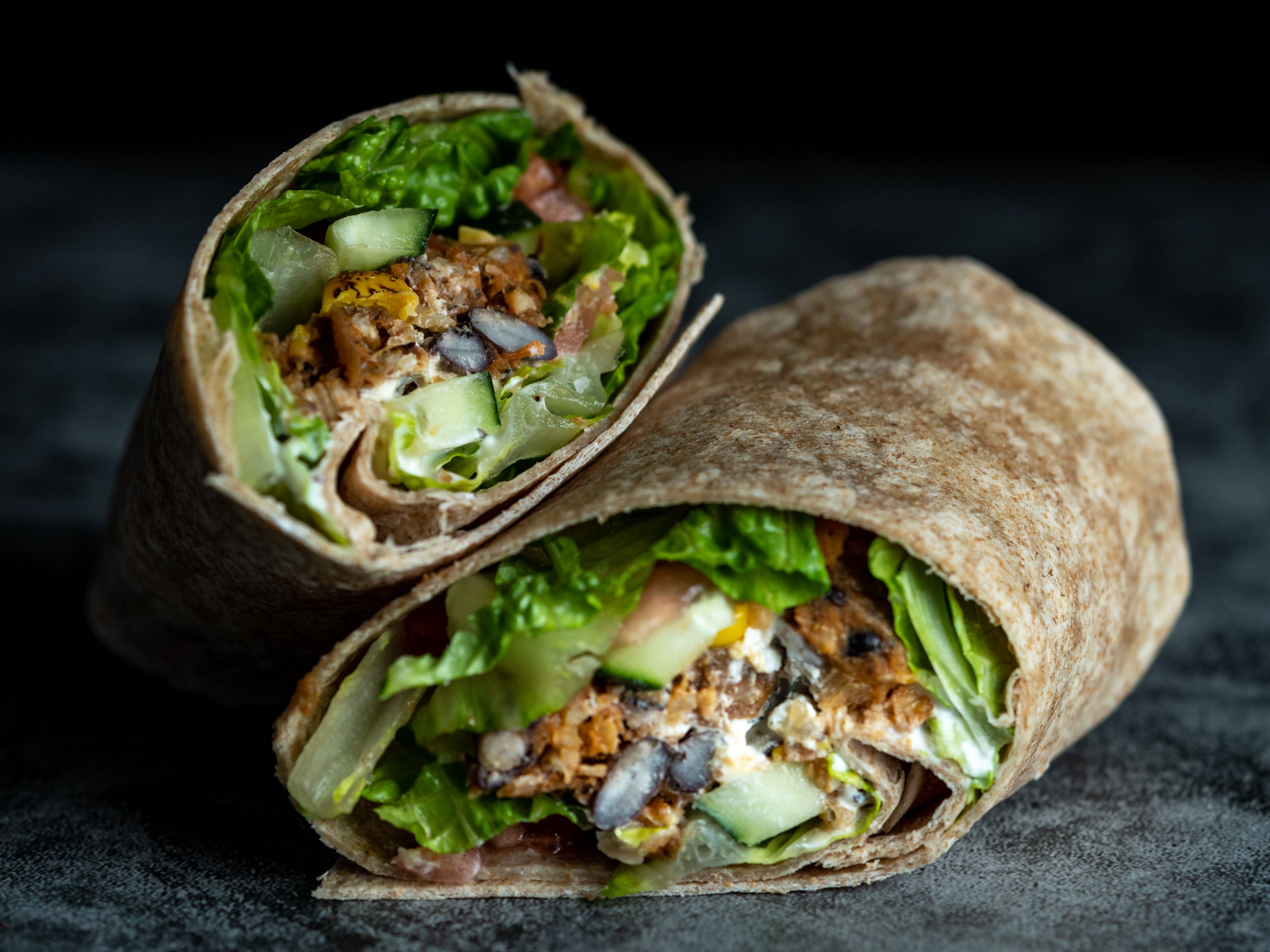 Order Black Bean Wrap food online from Clean Eatz store, Fort Mill on bringmethat.com