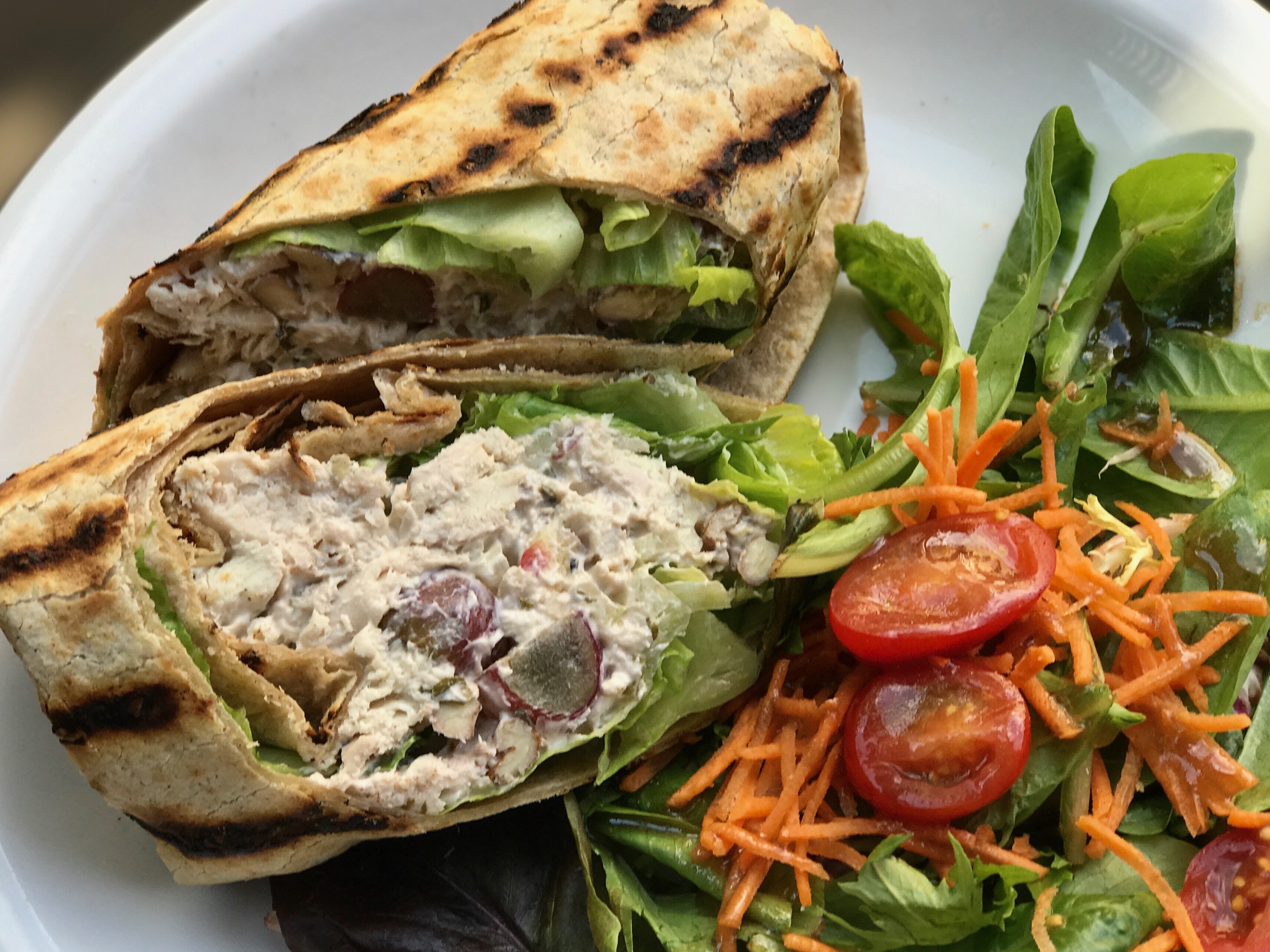 Order Tarragon Chicken Salad Wrap food online from Catchy store, Ho Ho Kus on bringmethat.com
