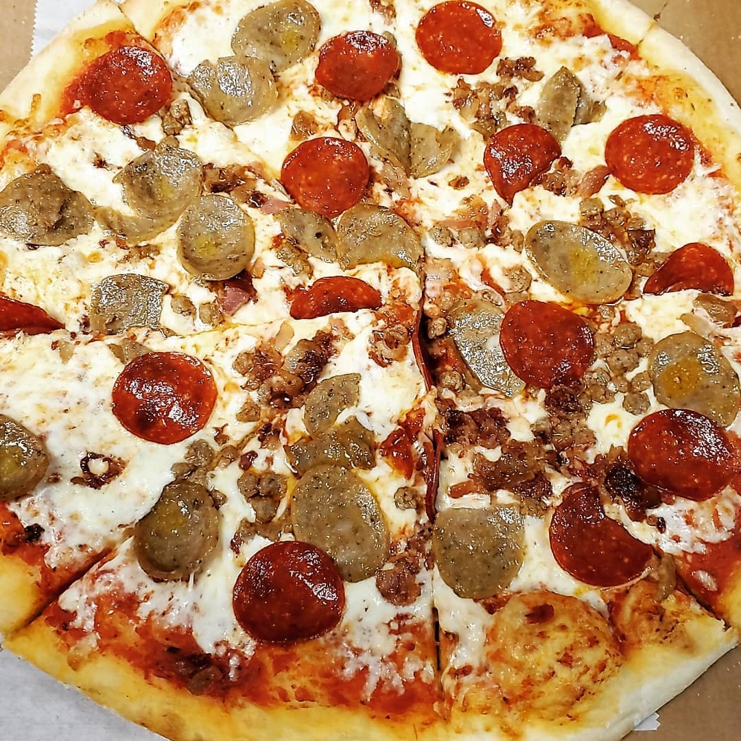 Order Meat Lover's Pizza - Medium 14'' food online from Jo-Jo's Pizza store, Elizabethville on bringmethat.com