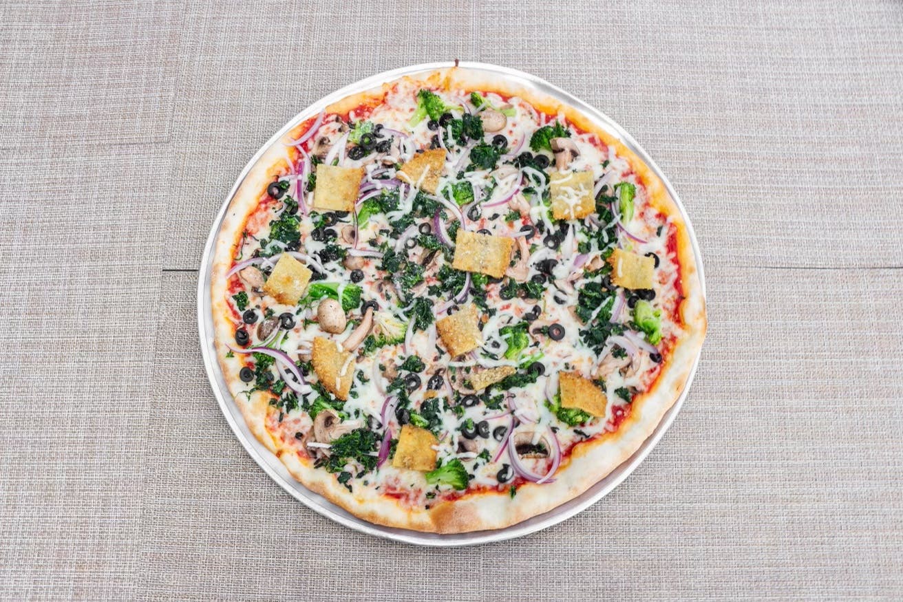 Order Veggie Garden Pizza - Large 16" food online from Natale's Pizzeria & Catering store, Waldwick on bringmethat.com