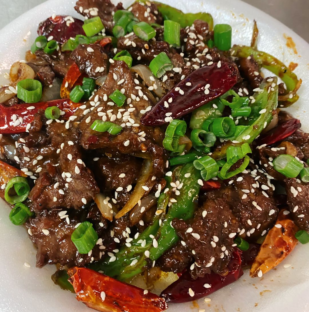 Order Black pepper Beef  food online from Pearl Chinese Restaurant store, Raleigh on bringmethat.com