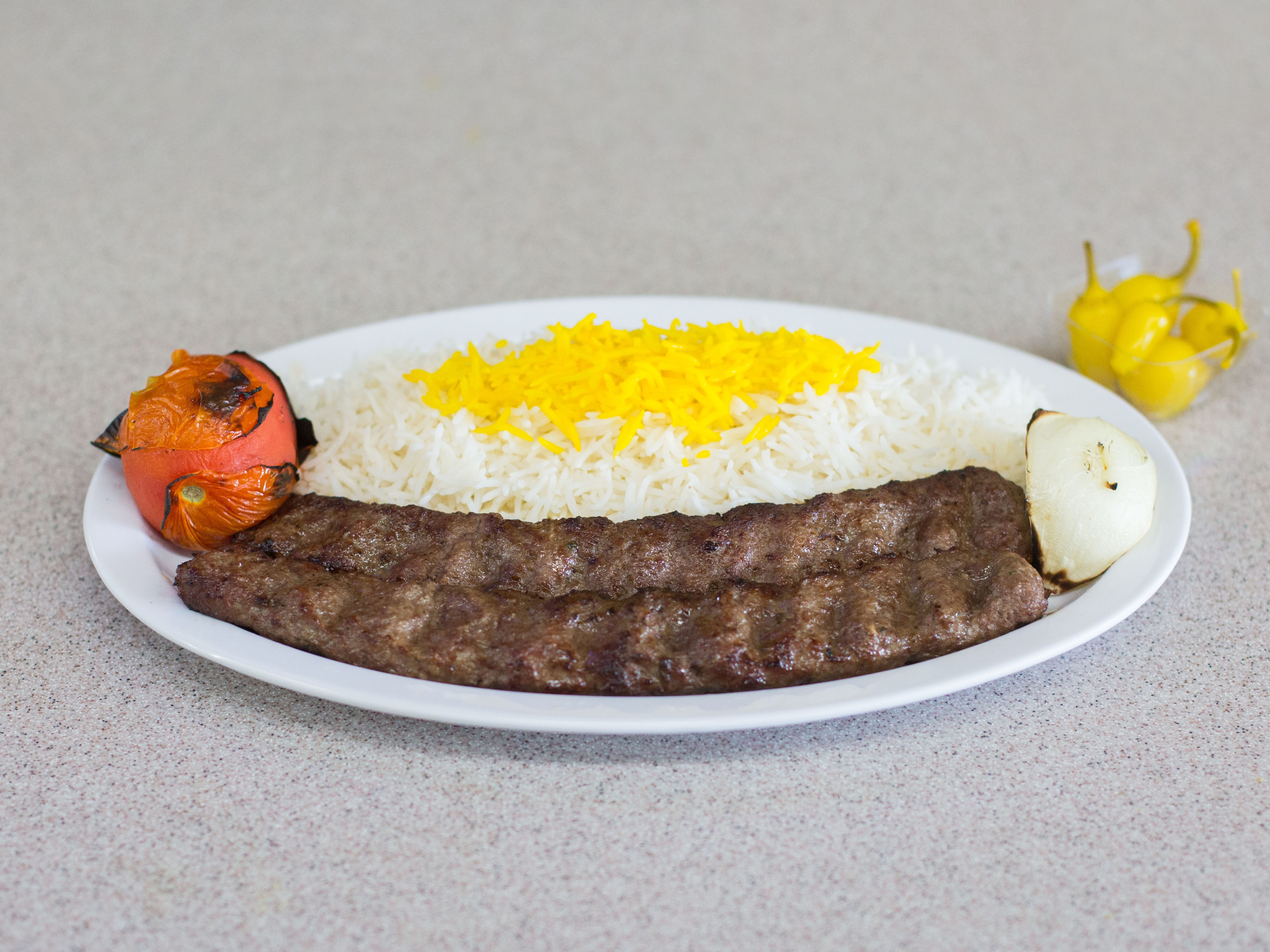 Order Ground Beef Kabob food online from Laziz Grill store, Los Angeles on bringmethat.com