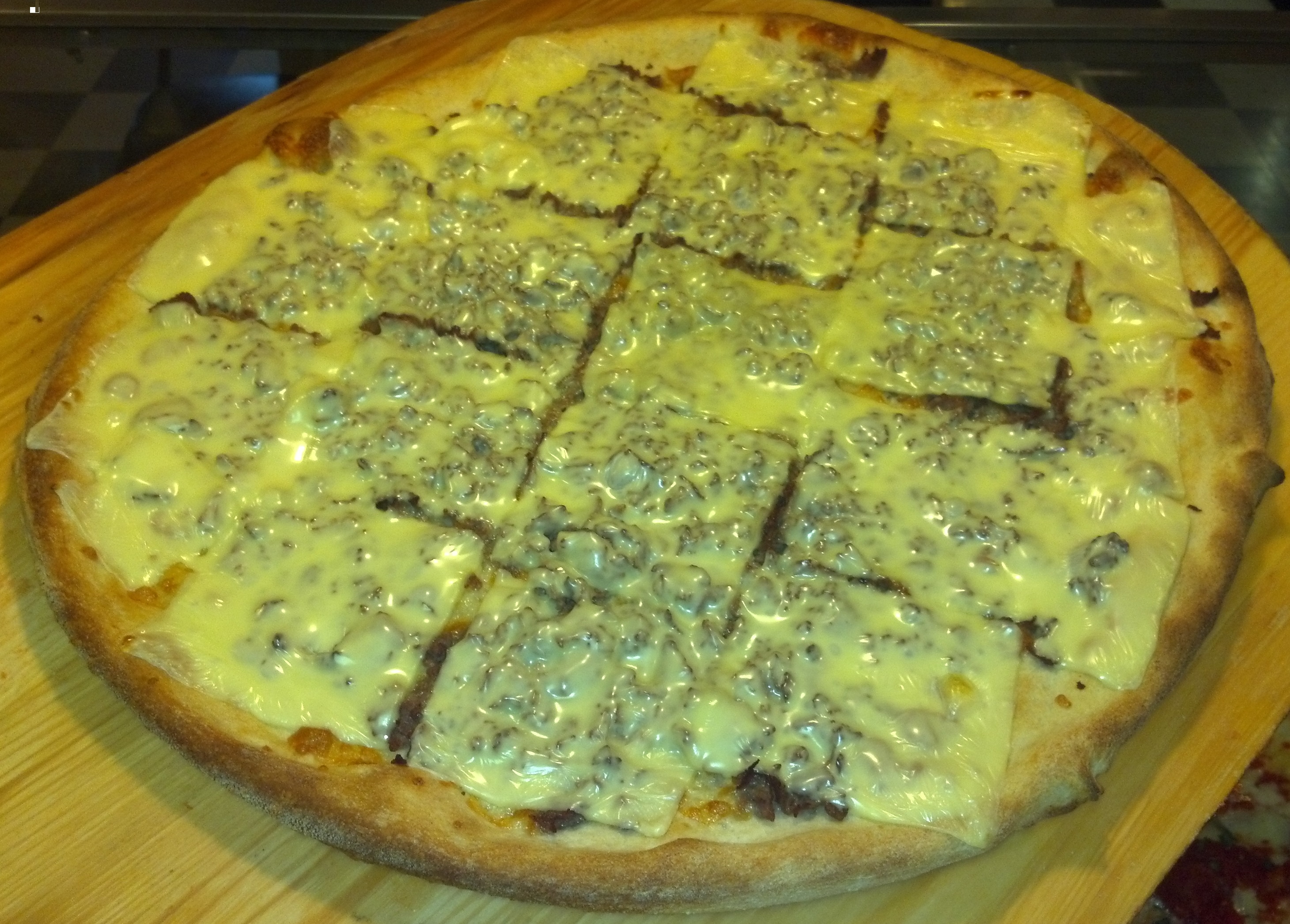 Order 16" Large Cheese Steak Pizza food online from Venezia Pizza store, Morrisville on bringmethat.com