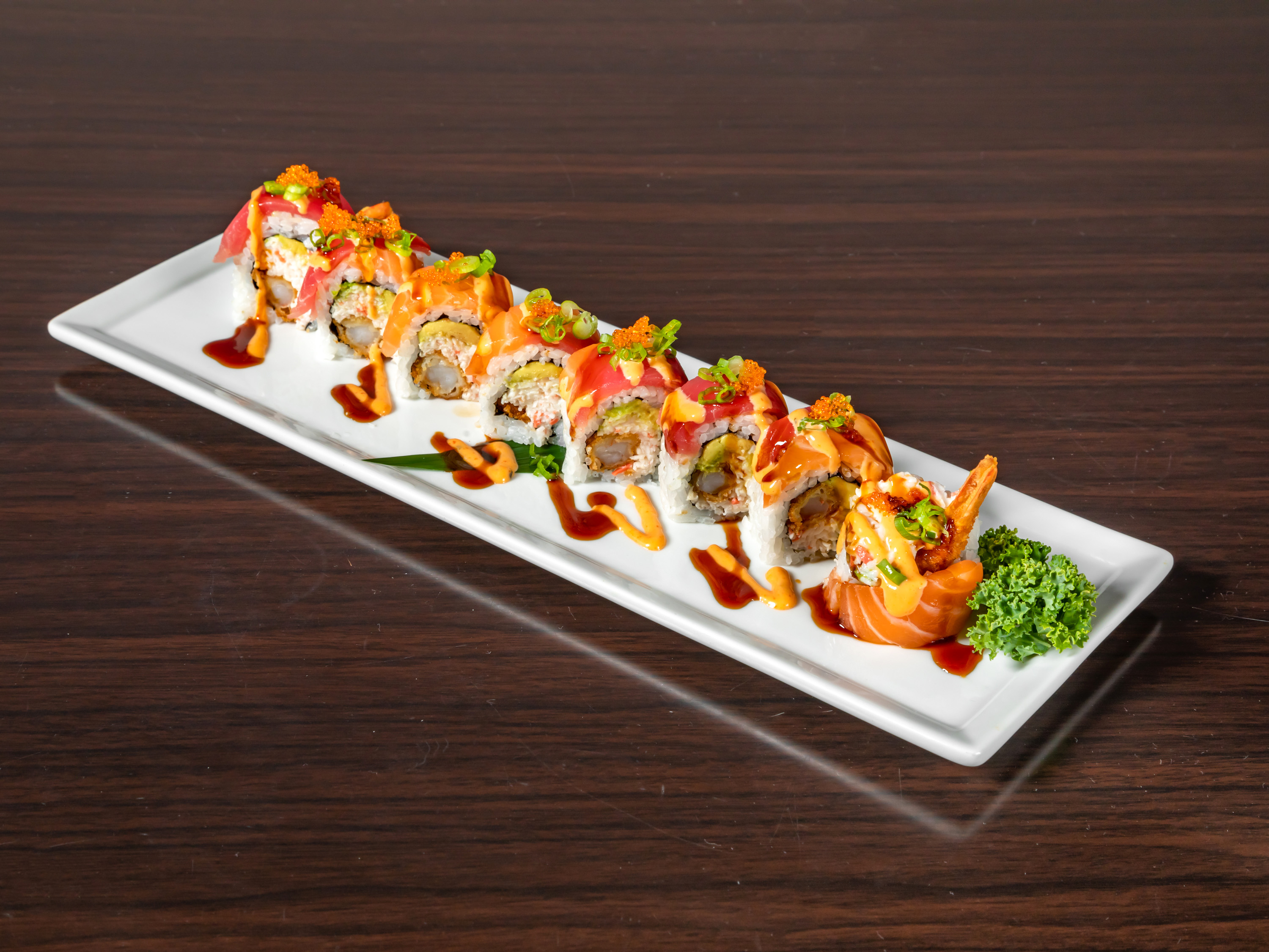 Order Tropical Punch Roll food online from Hotto Sushi store, Orange on bringmethat.com
