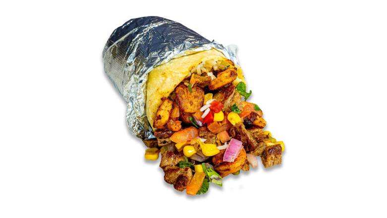 Order HIBACHI STEAK AND SHRIMP BURRITO food online from Bubbakoo's Burritos - Freehold store, Freehold Township on bringmethat.com