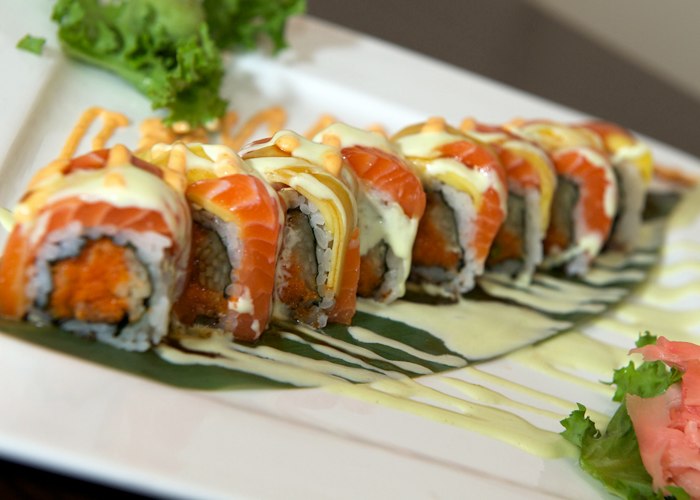 Order Sexy Salmon Special Roll food online from Bamboo Ya store, Queens on bringmethat.com