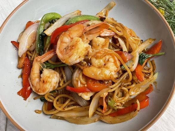 Order Spaghetti Kee Mao with Shrimp food online from Try My Thai Restaurant store, Sandy on bringmethat.com