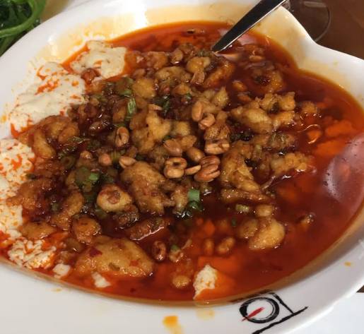 Order Sole Fish Fillet with Mapo Tofu Flavor food online from Lao Sze Chuan store, Downers Grove on bringmethat.com