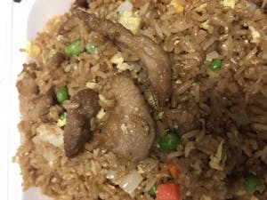 Order D晚Pork Fried Rice 猪肉炒饭D4 food online from Moon Wok store, Lenexa on bringmethat.com