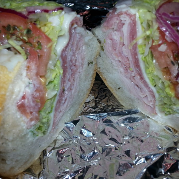 Order Ham, Salami, and Provolone Sandwich food online from La Sicilia store, Belleville on bringmethat.com