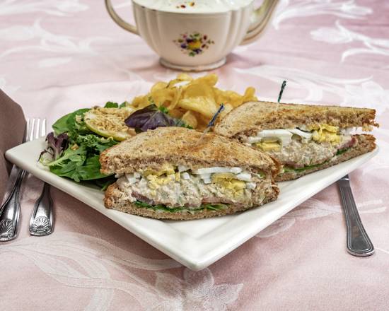 Order Tuna Salad on Toasted Whole Wheat food online from Chocolate Angel Cafe & Tea Room store, Plano on bringmethat.com