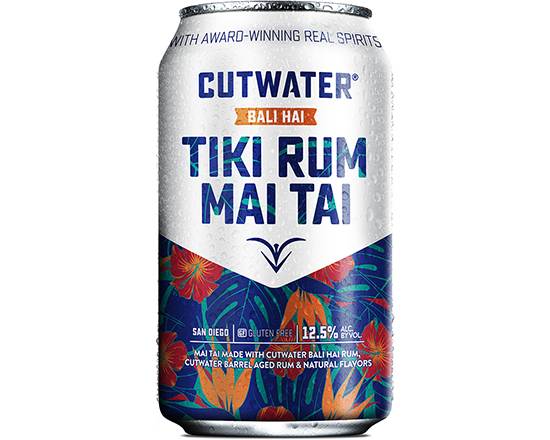 Order Cutwater Tiki Rum MaiTai 12oz,12.5% ABV food online from Hooters store, Lubbock on bringmethat.com
