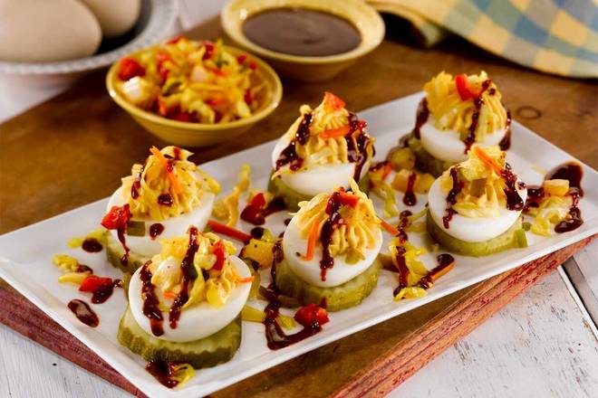 Order Nashville Hot Deviled Eggs food online from O'charley store, Niles on bringmethat.com