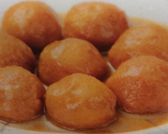 Order Curry Fish Balls(8pc) food online from Souffle Cafe store, San Francisco on bringmethat.com