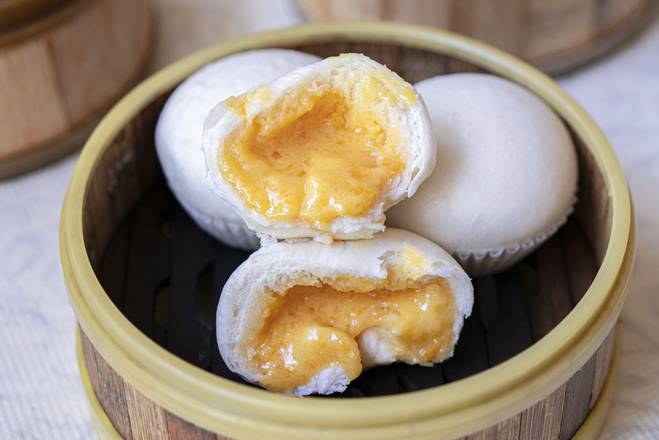 Order Egg Yolk Lava Bun 風凰流沙包  food online from Asian Pearl Peninsula store, Millbrae on bringmethat.com