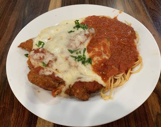 Order Veal Parmigiana food online from Silver Spoon Diner store, New York on bringmethat.com