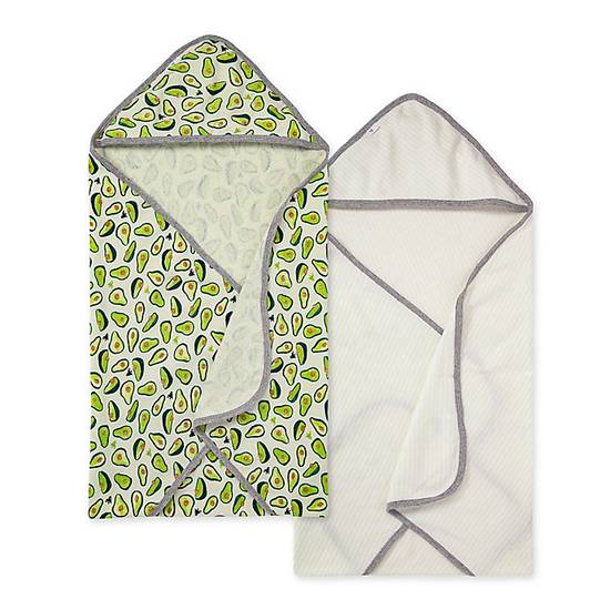 Order Burt's Bees Baby® 2-Pack Avo-Crazy Hooded Towels in Honeydew food online from Buybuy Baby store, Christiana on bringmethat.com