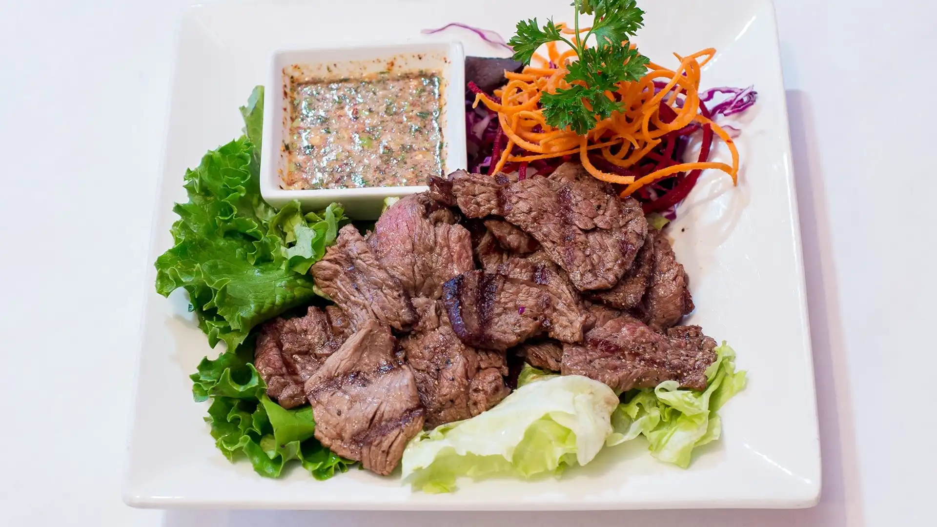 Order Crying Tiger Beef food online from Shana Thai store, Mountain View on bringmethat.com