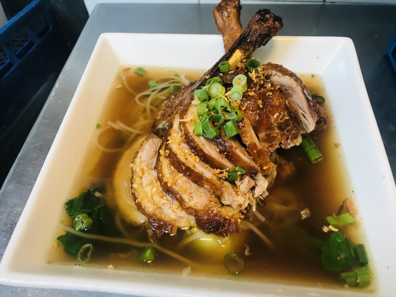 Order Duck Noodle Soup food online from Thaism store, Brooklyn on bringmethat.com