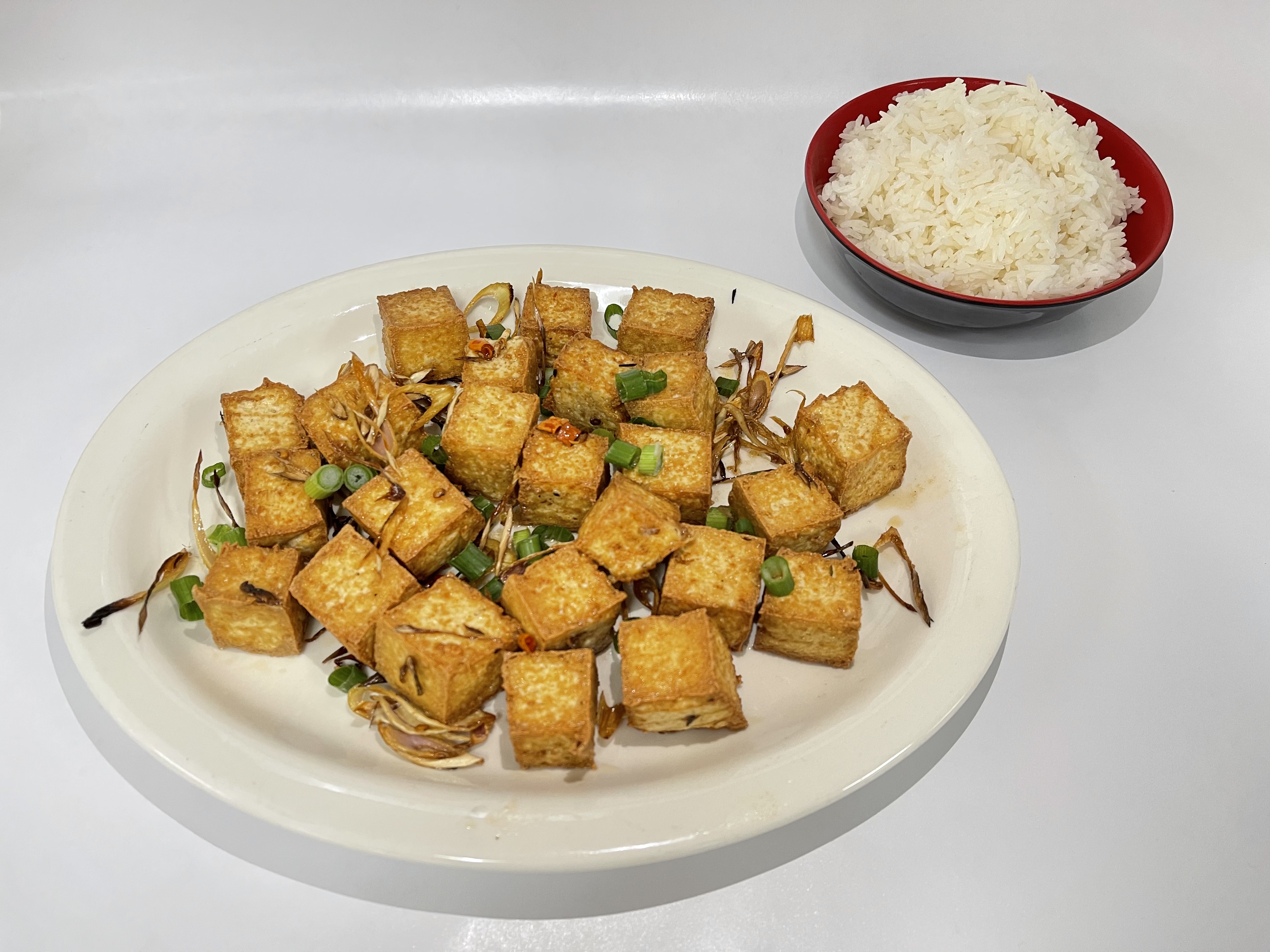 Order Dau Hu Xao Co Ot - Stir Fried Chili Tofu food online from Joyful House store, Saint Louis on bringmethat.com