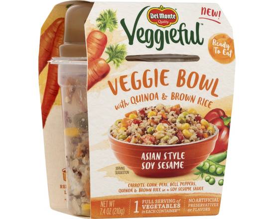 Order Del Monte · Asian Style Veggie Bowl with Quinoa & Brown Rice (7.4 oz) food online from Safeway store, Surprise on bringmethat.com