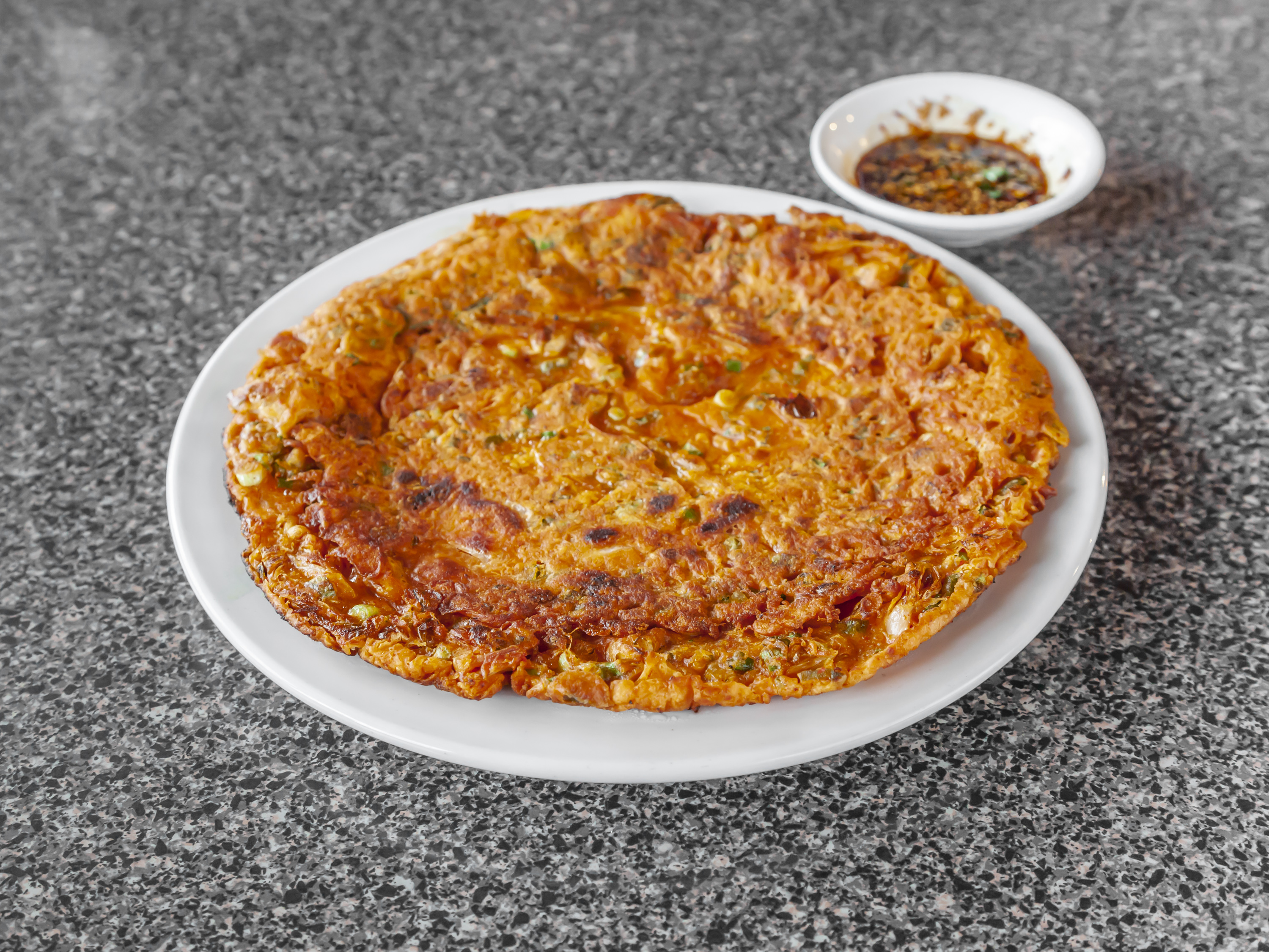 Order Kimchi Pancake food online from Stone Korean Restaurant store, Redmond on bringmethat.com