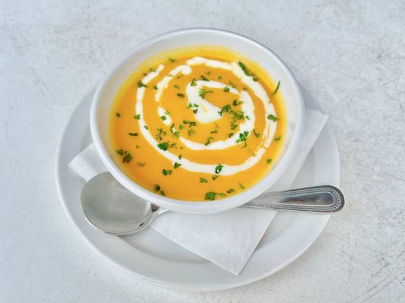 Order Squash Bisque Cup food online from Dish Society store, Houston on bringmethat.com