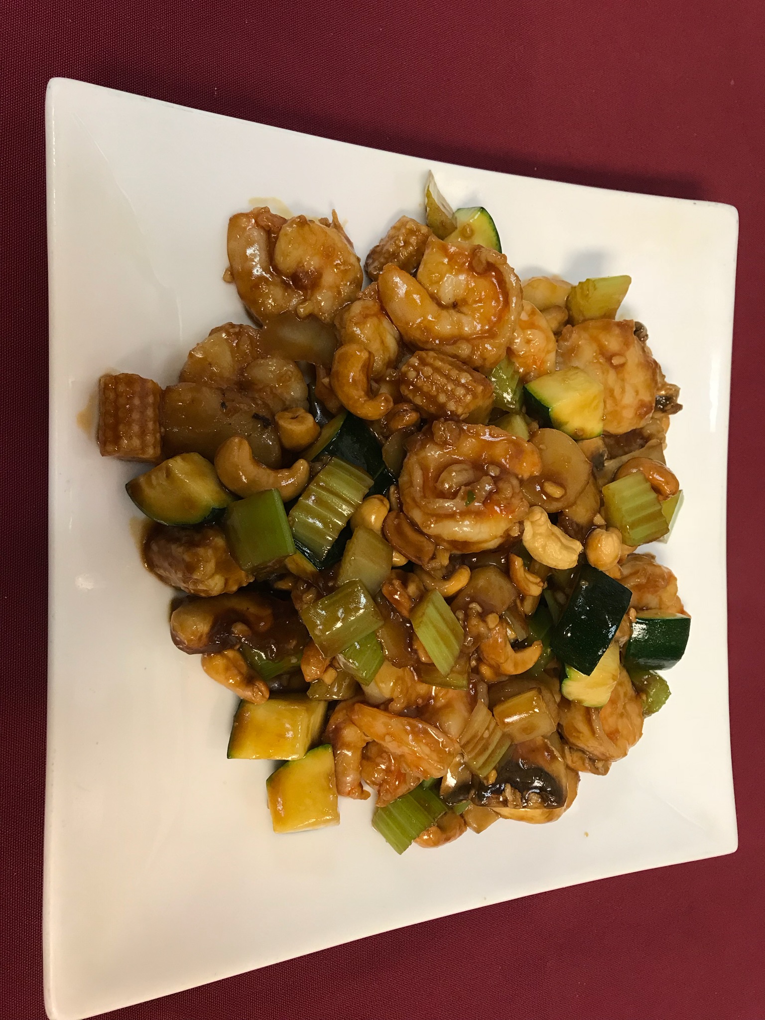 Order 55. Cashew Shrimp food online from Tsai's Chinese Bistro store, Albuquerque on bringmethat.com