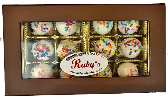Order 12 Piece Box Ruby’s Chocolates food online from Hyde Park Gourmet Food & Wine store, Cincinnati on bringmethat.com