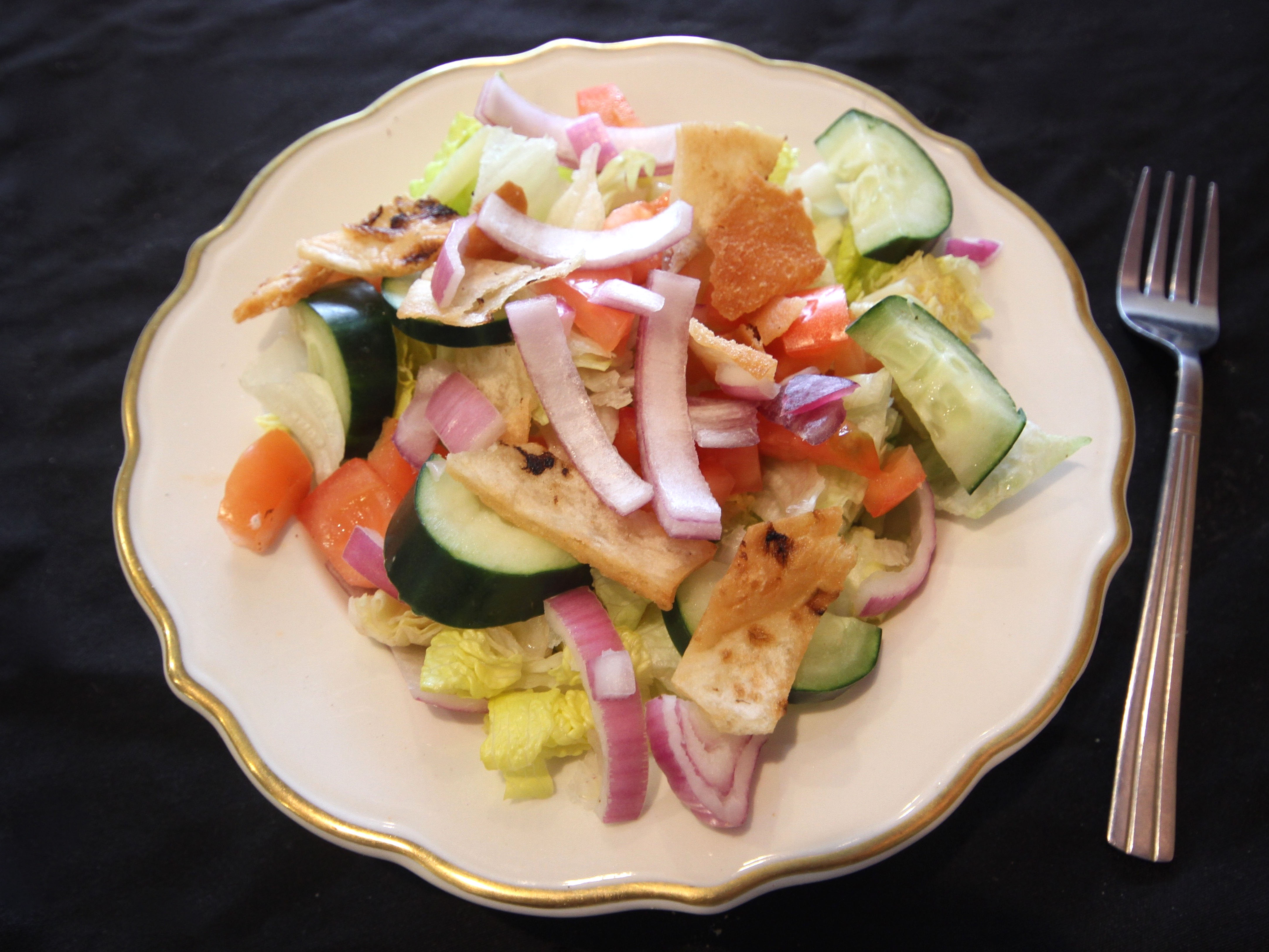 Order Fattoush Salad food online from Falafel Town store, Poughkeepsie on bringmethat.com