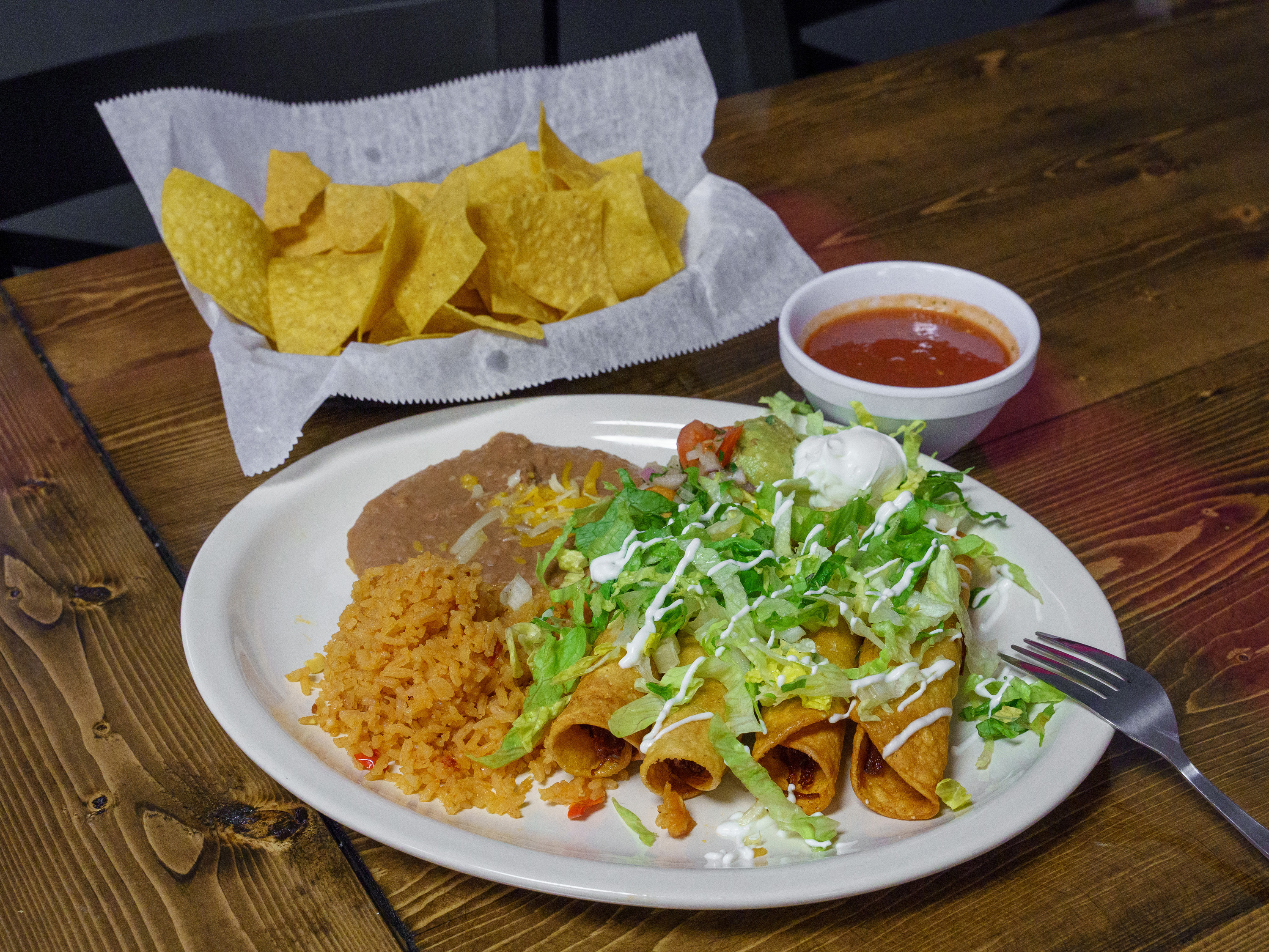 Order Flautas food online from Porton Mexican Kitchen store, Knoxville on bringmethat.com